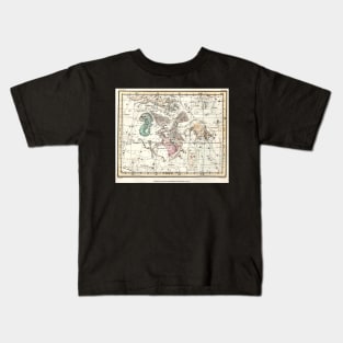 Taurus, Antinous, Aquila, Delphinus Constellations - Alexander Jamieson Kids T-Shirt